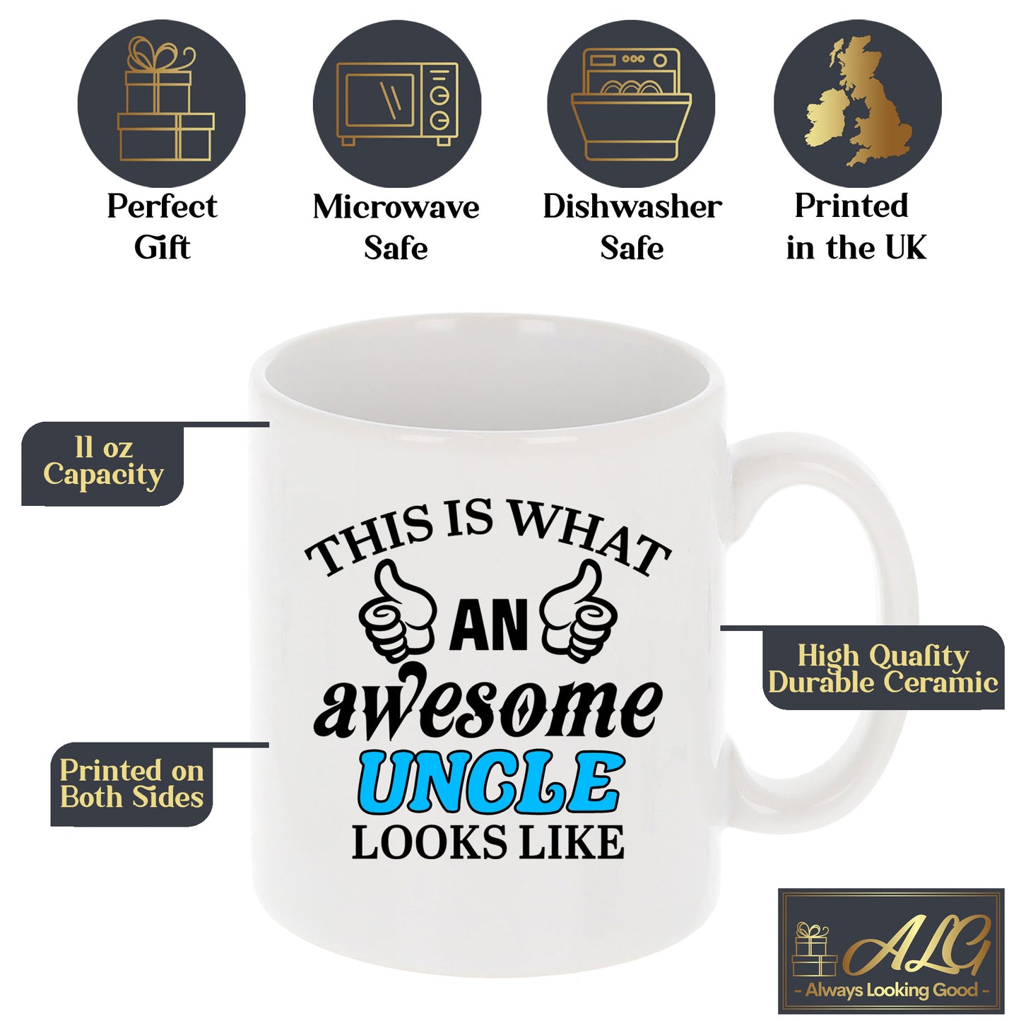 This Is What An Awesome Uncle Looks Like Mug - Always Looking Good -
