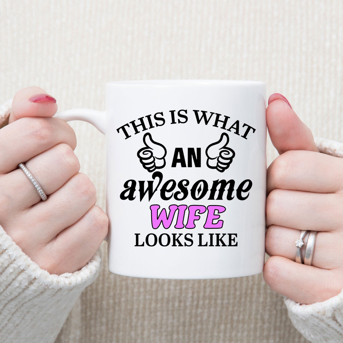 This Is What An Awesome Wife Looks Like Mug - Always Looking Good -