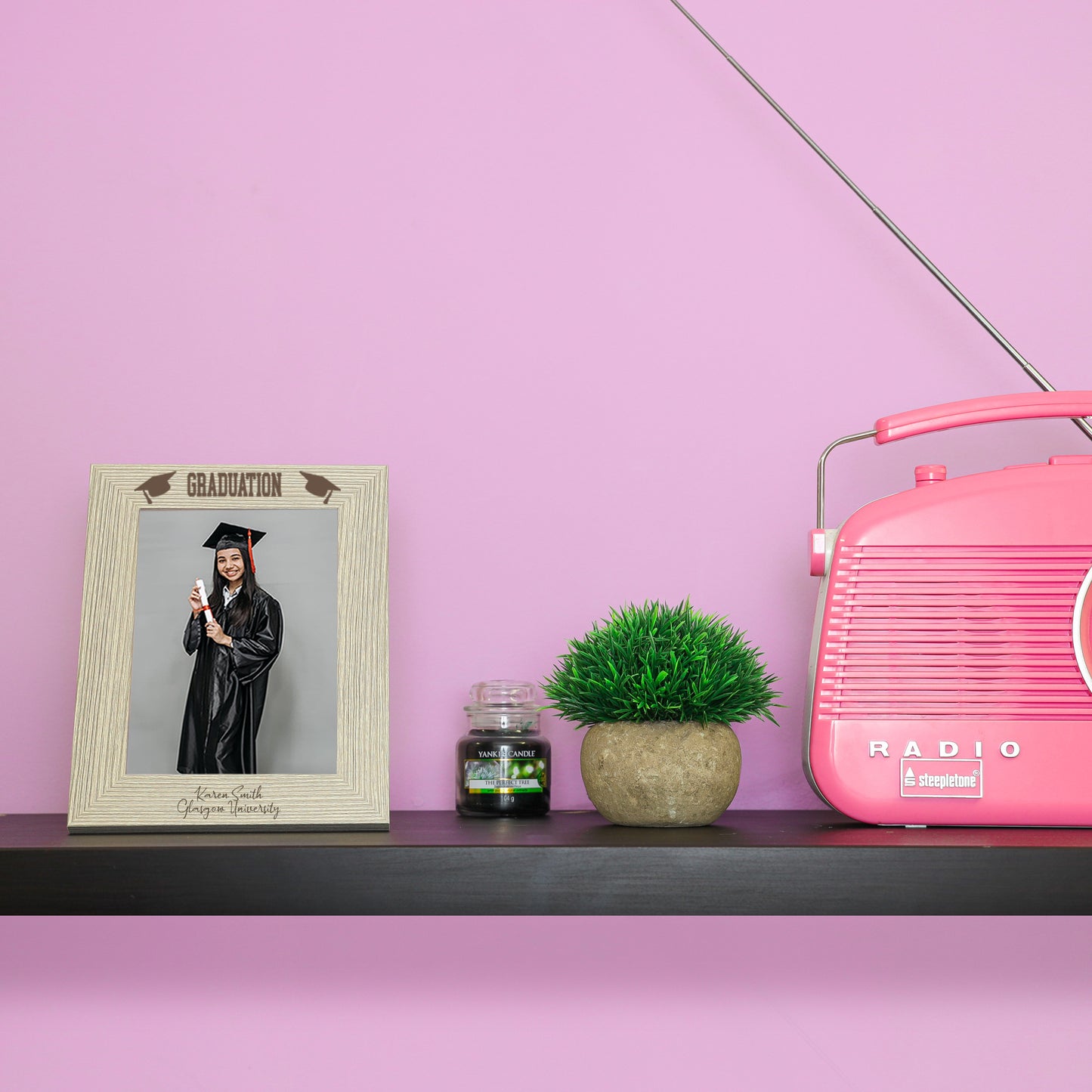 Personalised Graduation Wooden Photo Frame - Always Looking Good -