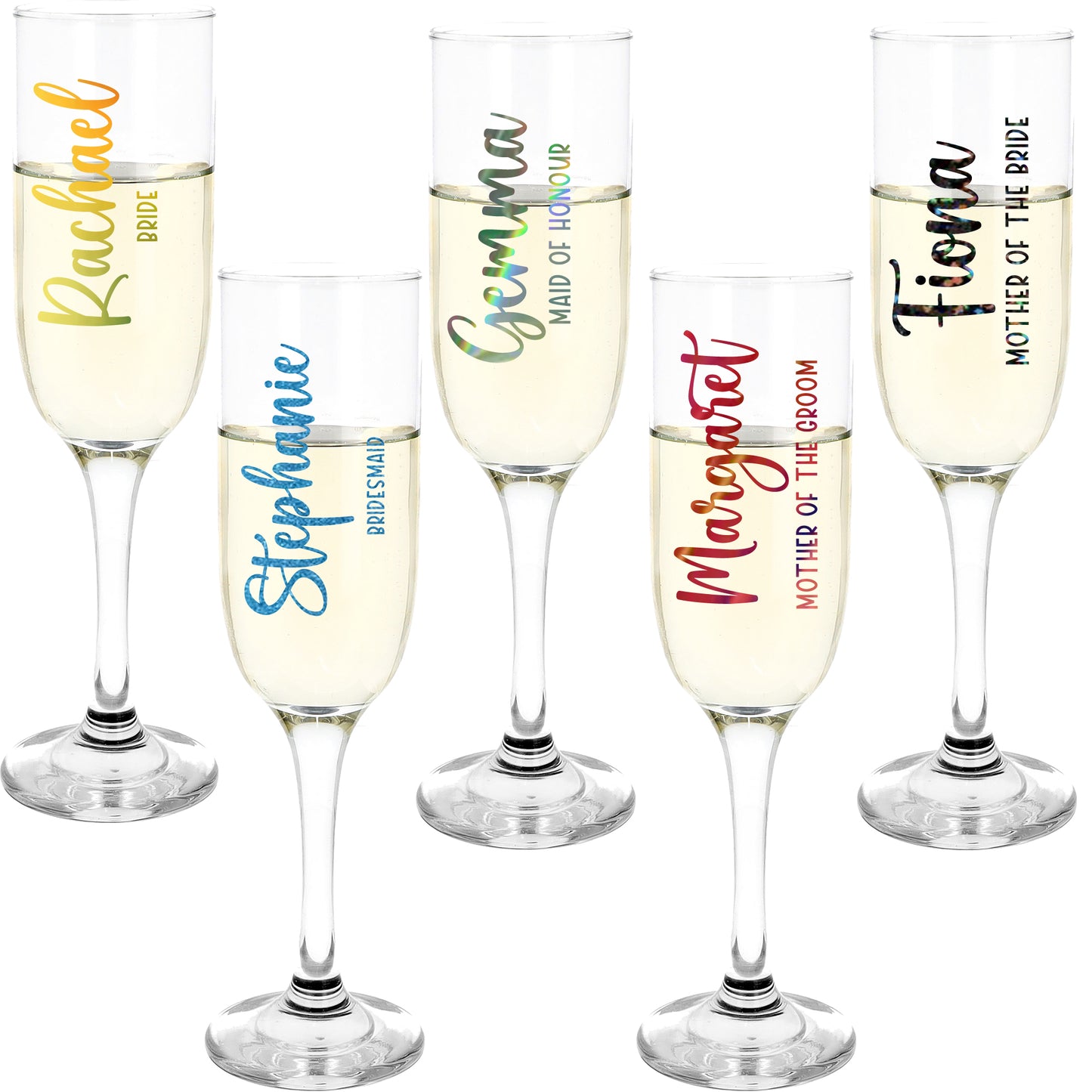 Personalised Champagne Flutes For Wedding Party - Always Looking Good -