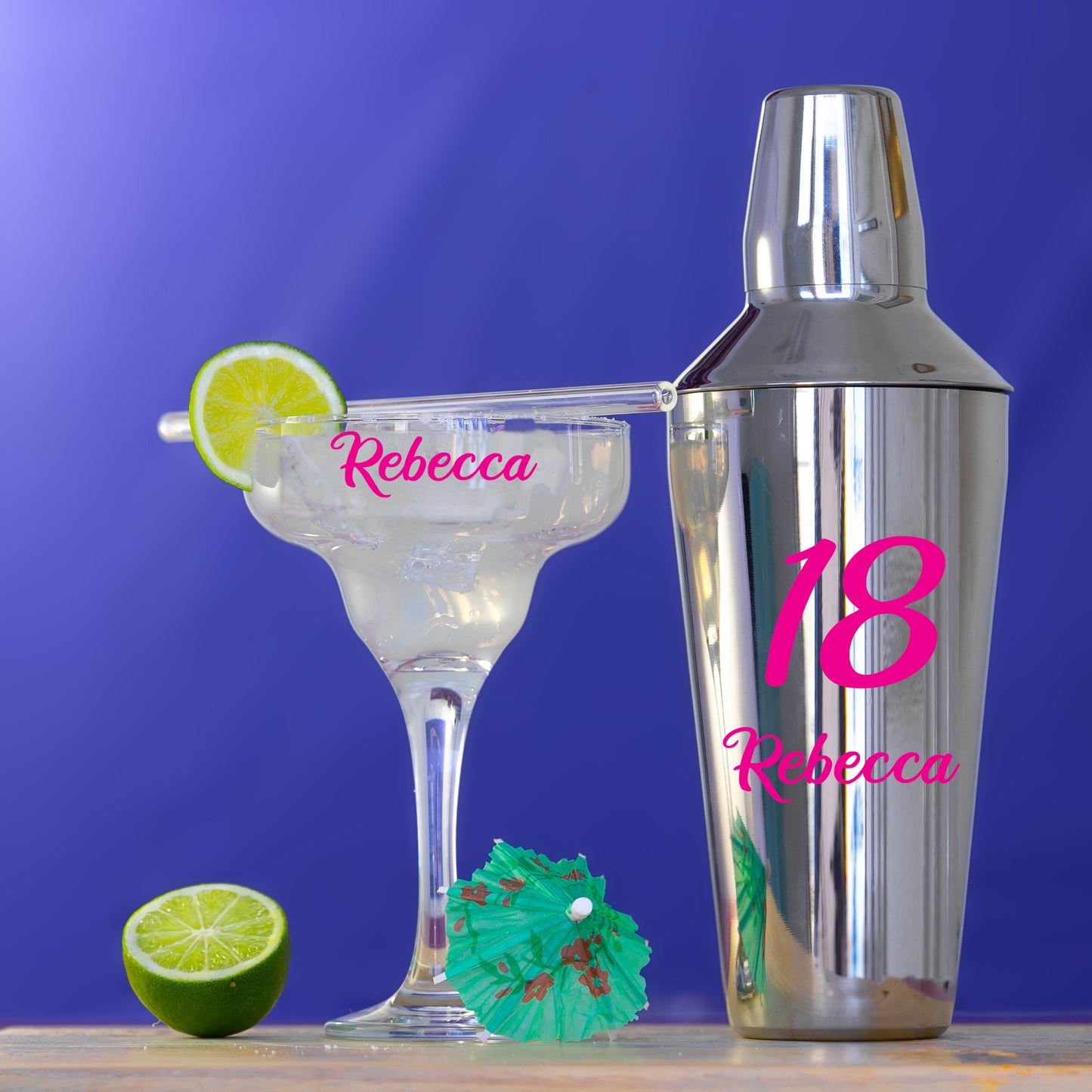 Personalised 18th Birthday Margarita Cocktail Shaker Set - Always Looking Good -