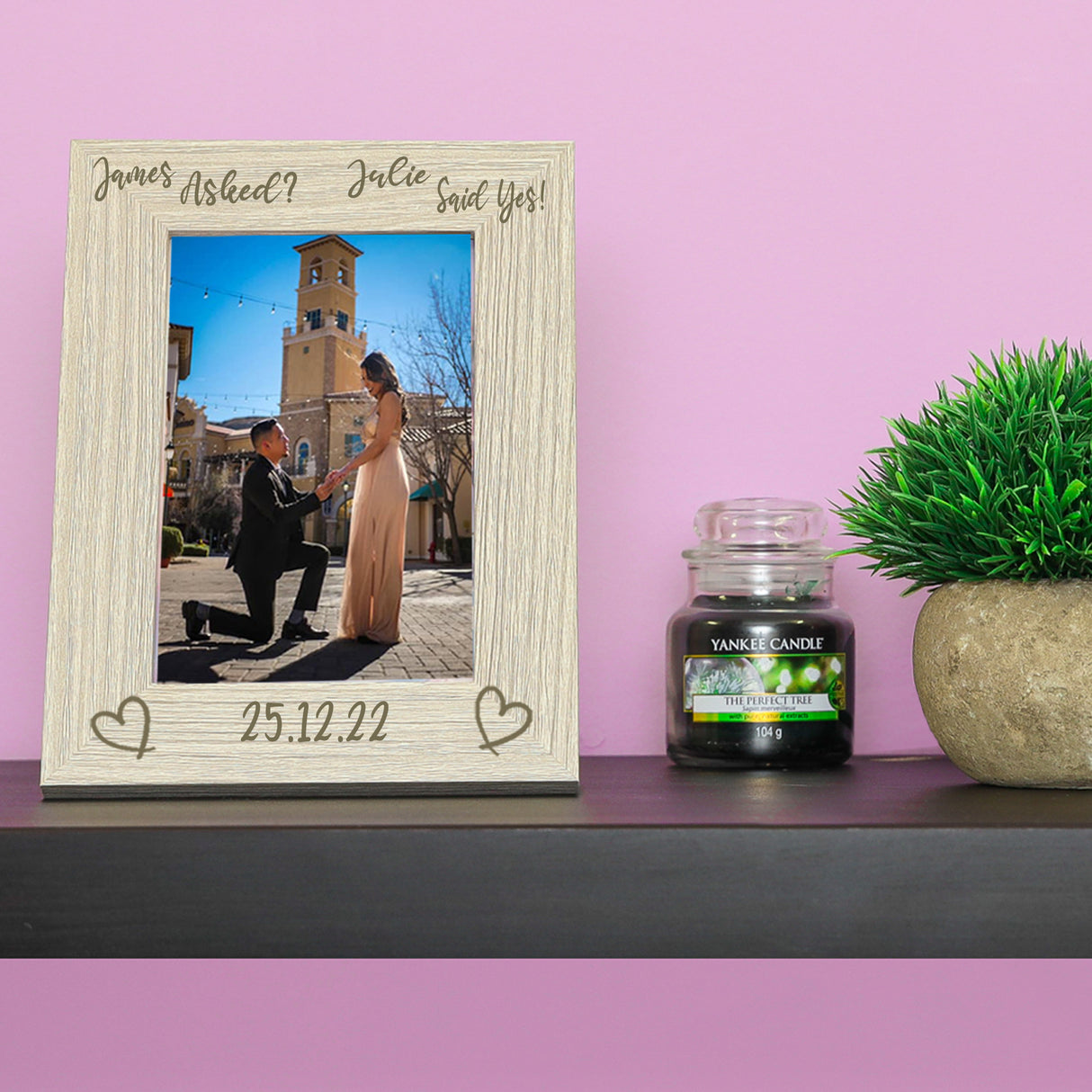 Personalised Engraved Engagement Photo Frame - Always Looking Good -