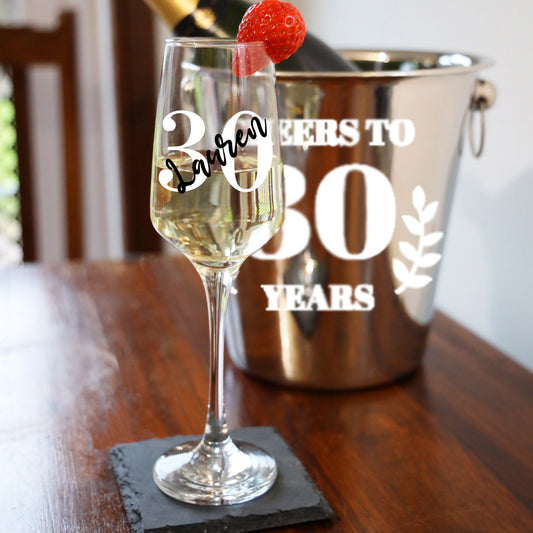 Personalised 30th Birthday Ice Bucket Gift with Name - Always Looking Good -