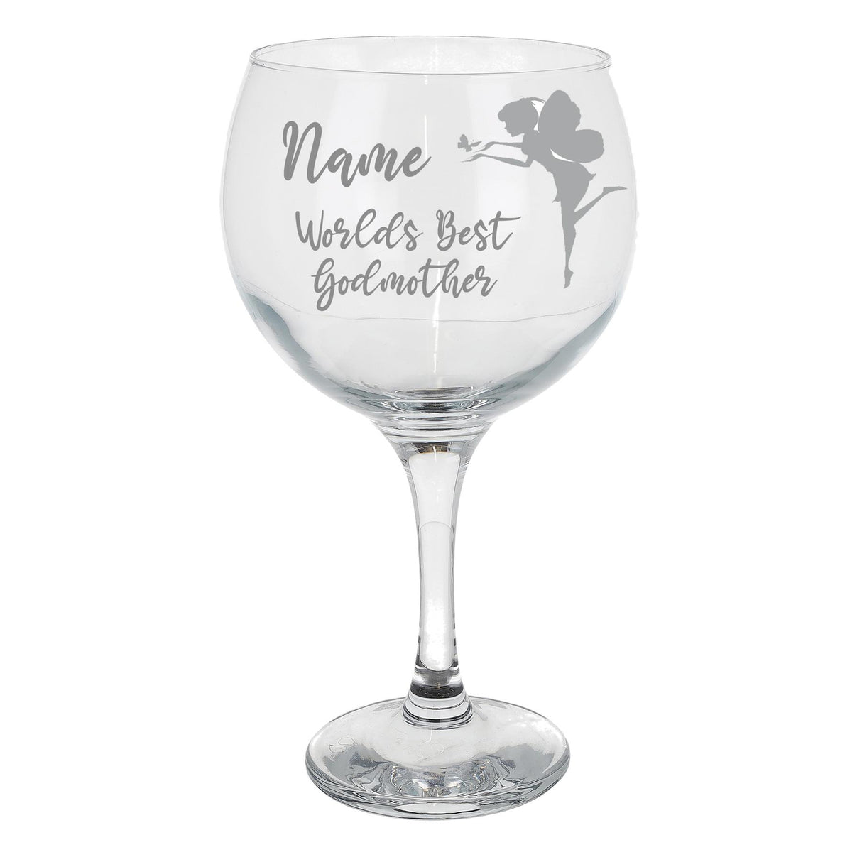 Engraved Personalised Gin Glass Gift for Godmother - Always Looking Good - Godmother gin glass