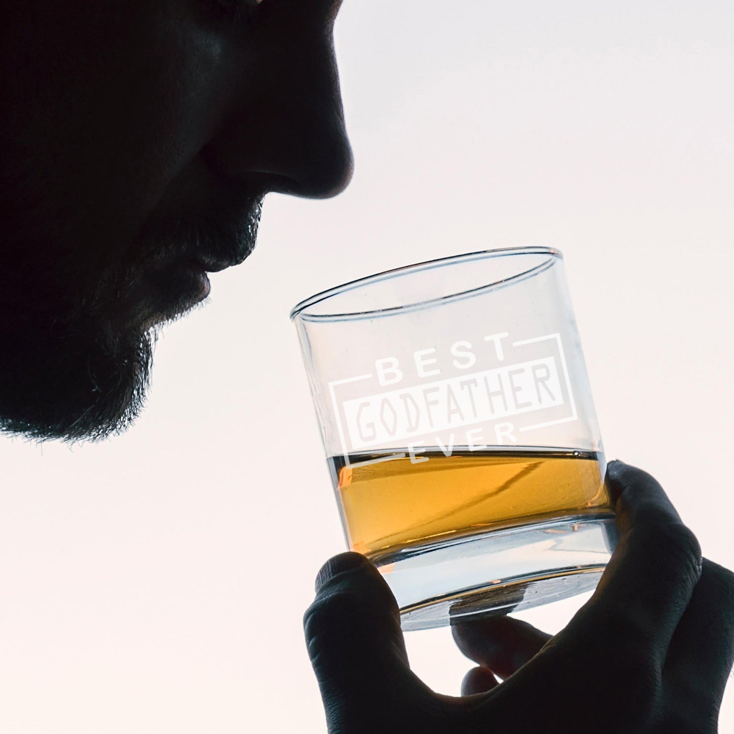 Best Godfather Ever Engraved Whisky Glass and/or Coaster Gift - Always Looking Good - godfather gift