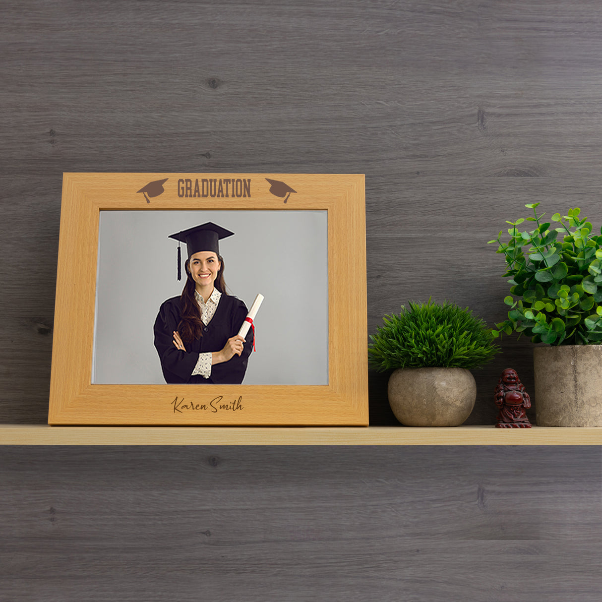 Personalised Graduation Wooden Photo Frame - Always Looking Good -
