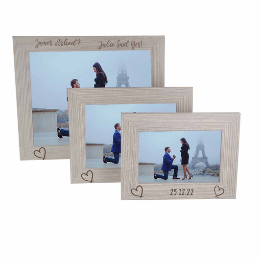 Personalised Engraved Engagement Photo Frame  - Always Looking Good -