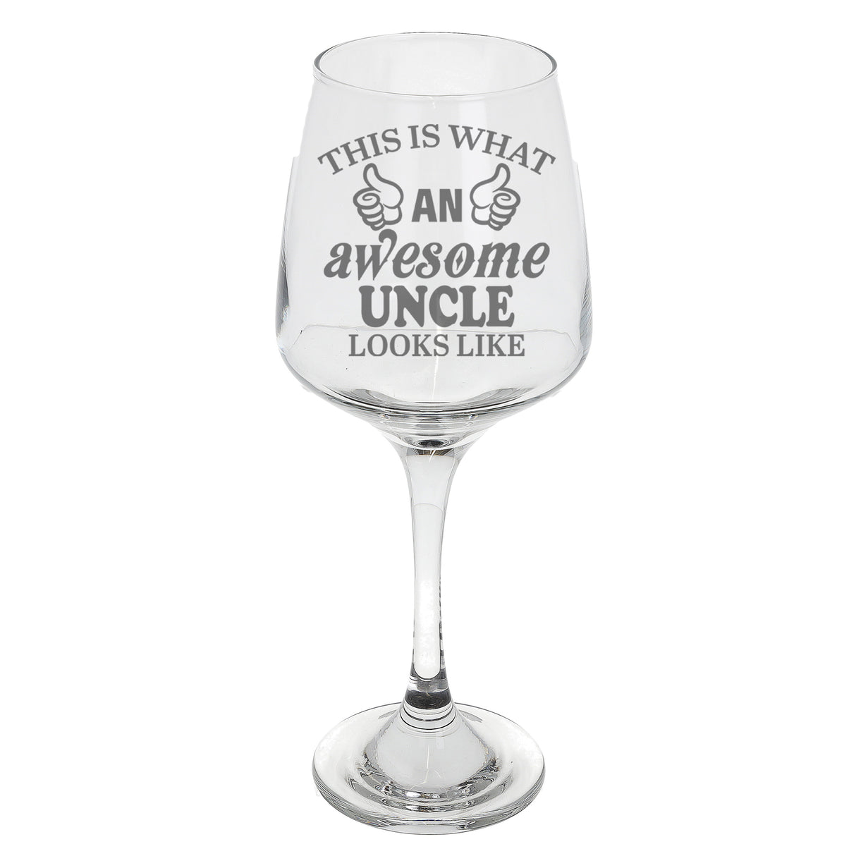 "This Is What An Awesome Person Looks Like" Novelty Engraved Wine Glass - Always Looking Good -