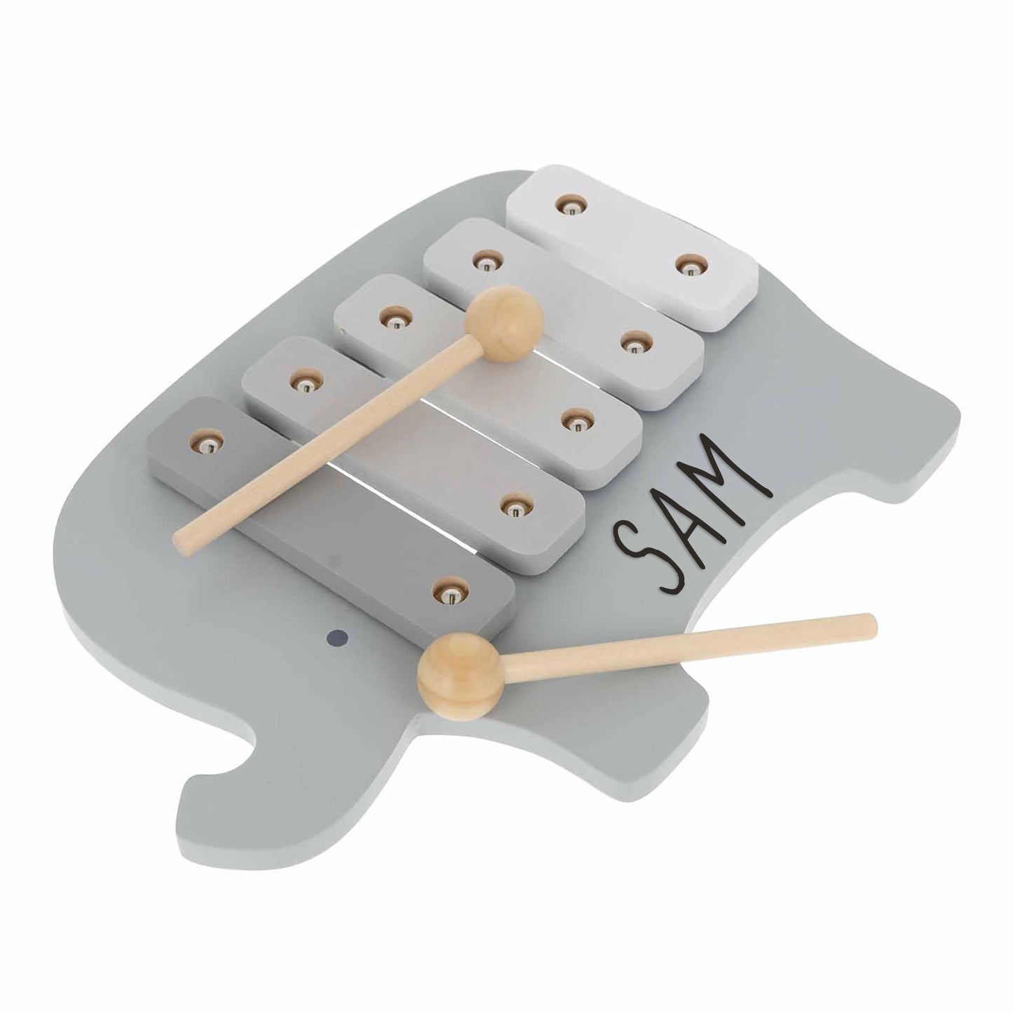 Personalised Engraved Wooden Elephant Xylophone Baby & Toddler Toy - Always Looking Good -