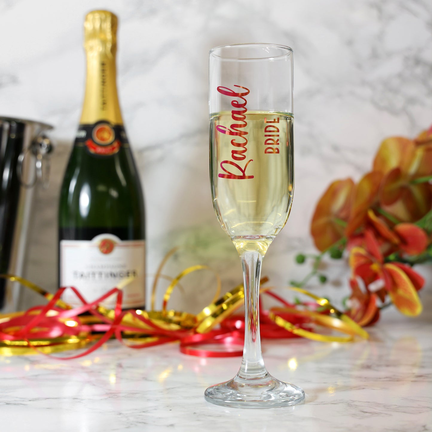 Personalised Champagne Flutes For Wedding Party - Always Looking Good -