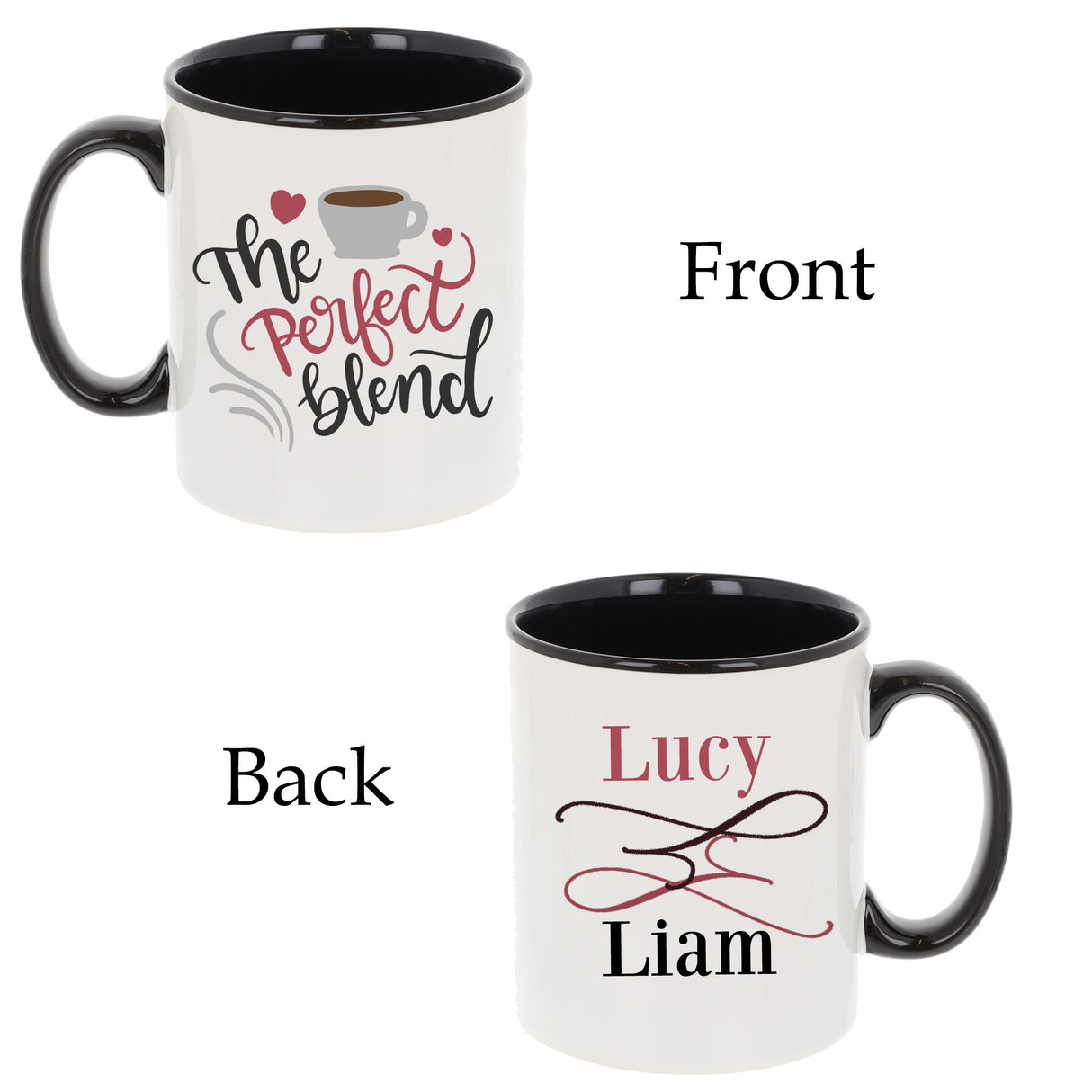 Personalised Perfect Blend Couples Matching Mug Set Gift - Always Looking Good -