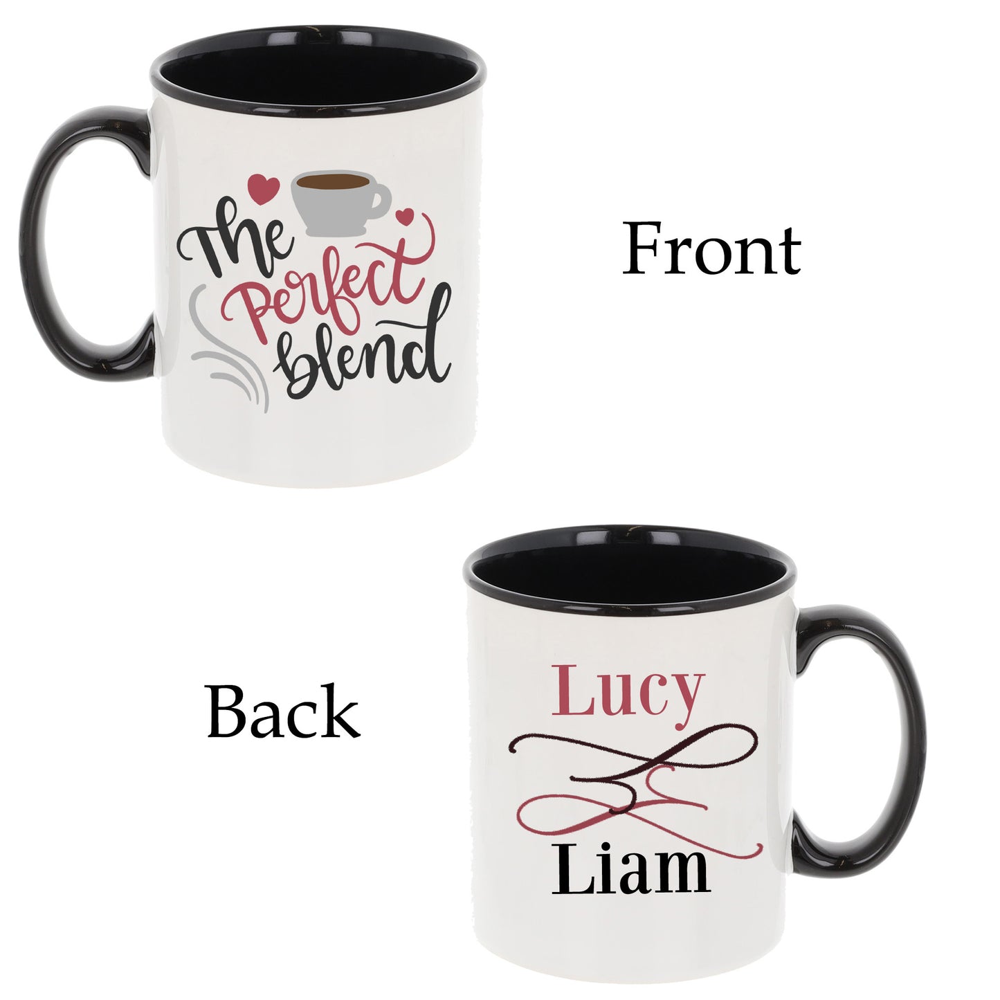 Personalised Perfect Blend Couples Matching Mug Set Gift - Always Looking Good -