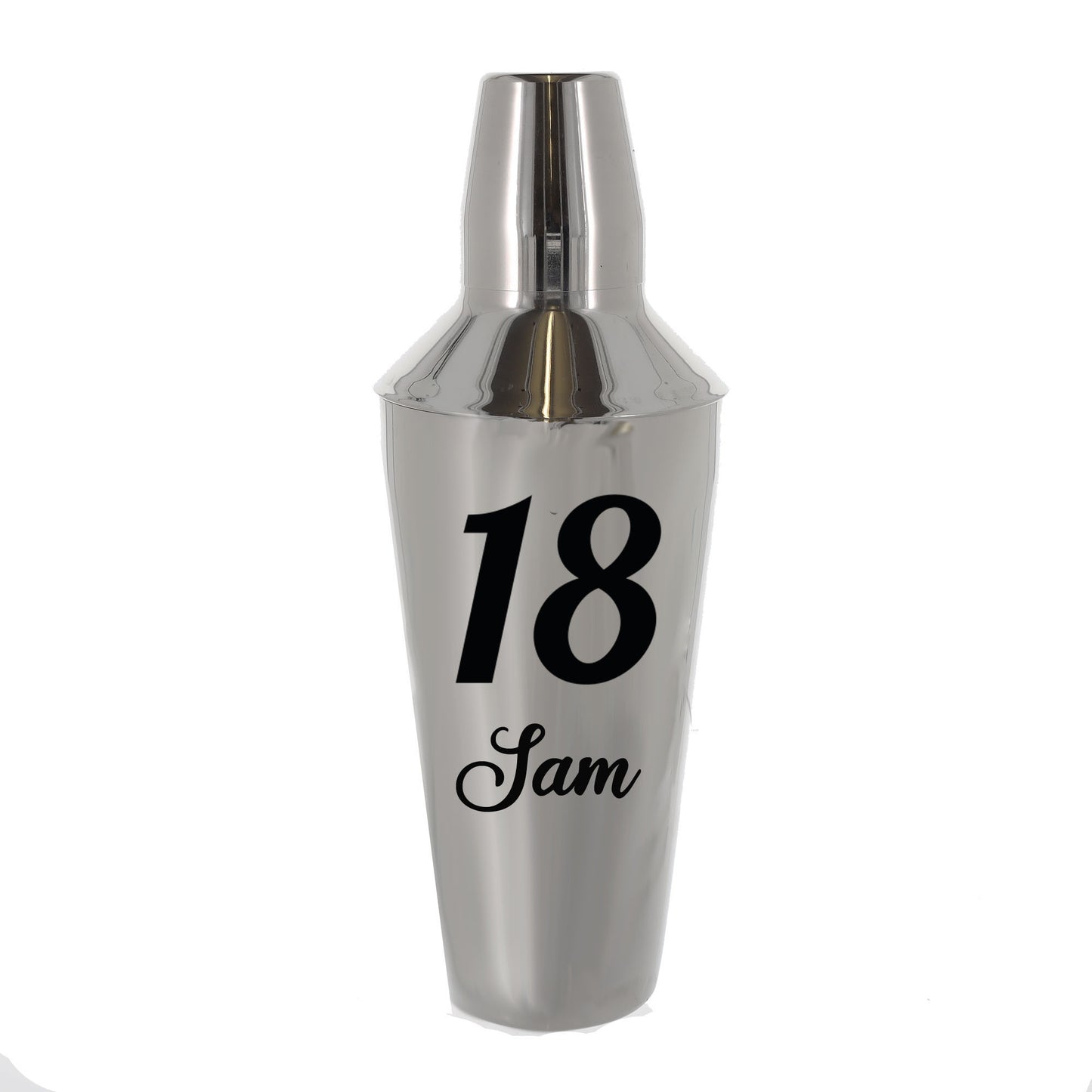 Personalised 18th Birthday Cocktail Shaker & Pina Colada Glass Gift Set - Always Looking Good -