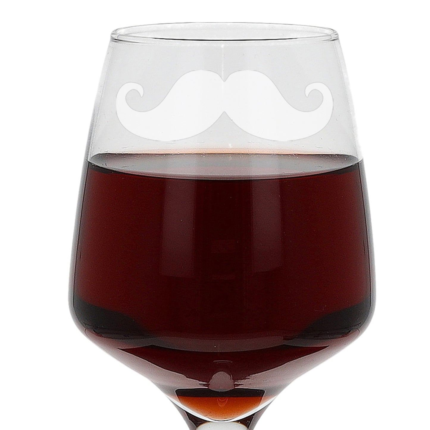 Funny Engraved Wine Glass Moustache Glass and/or Coaster Gift - Always Looking Good -