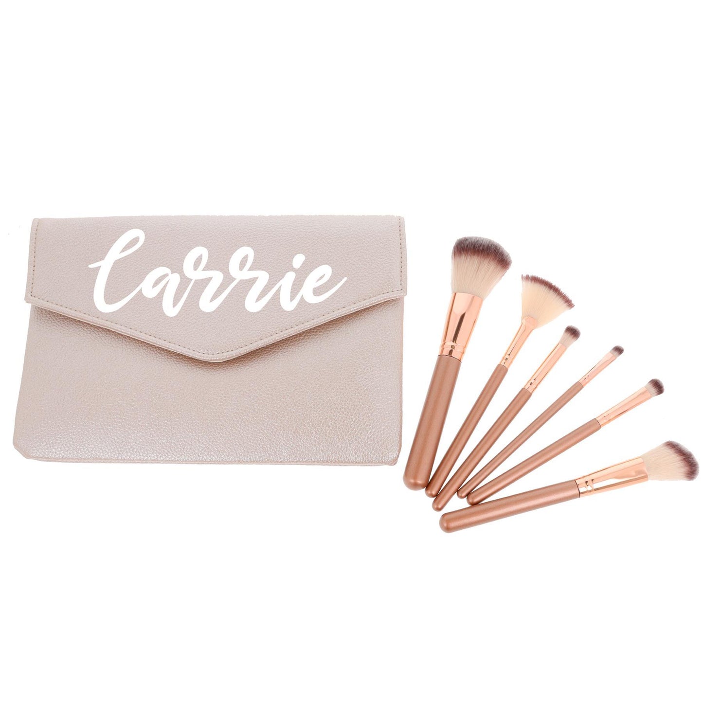 Personalised Cosmetic Case Filled With Make Up Brushes Gift Set - Always Looking Good -