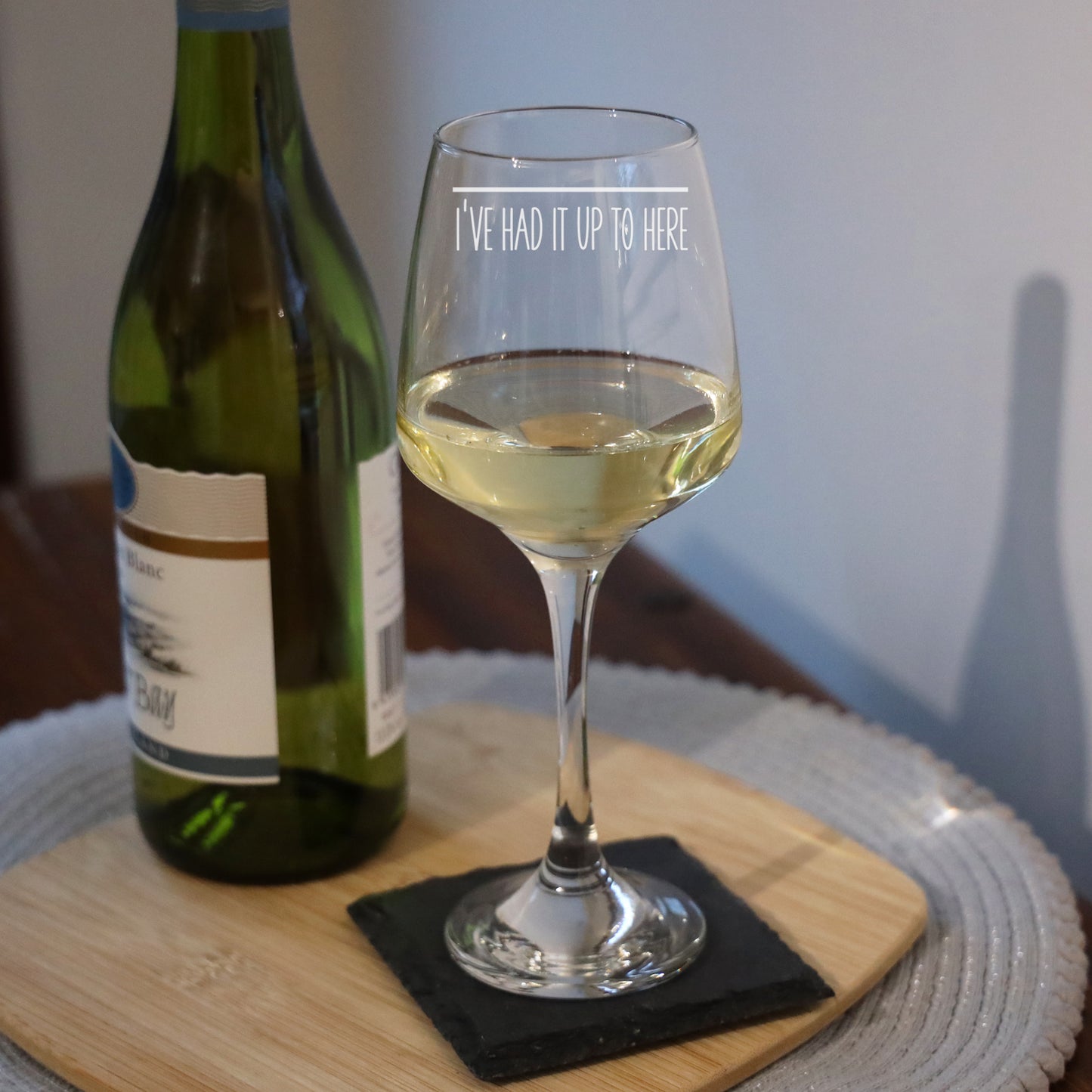 Engraved Funny Wine Glass Bad Day Measurement - Always Looking Good -