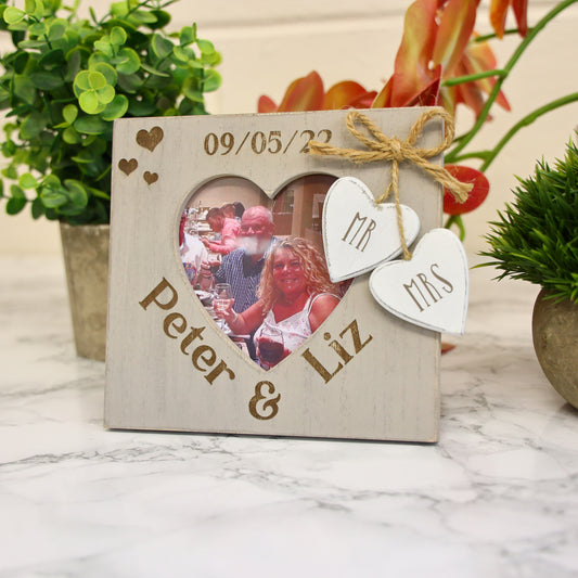 Personalised Engraved Wedding Day Photo Frame Gift - Always Looking Good -