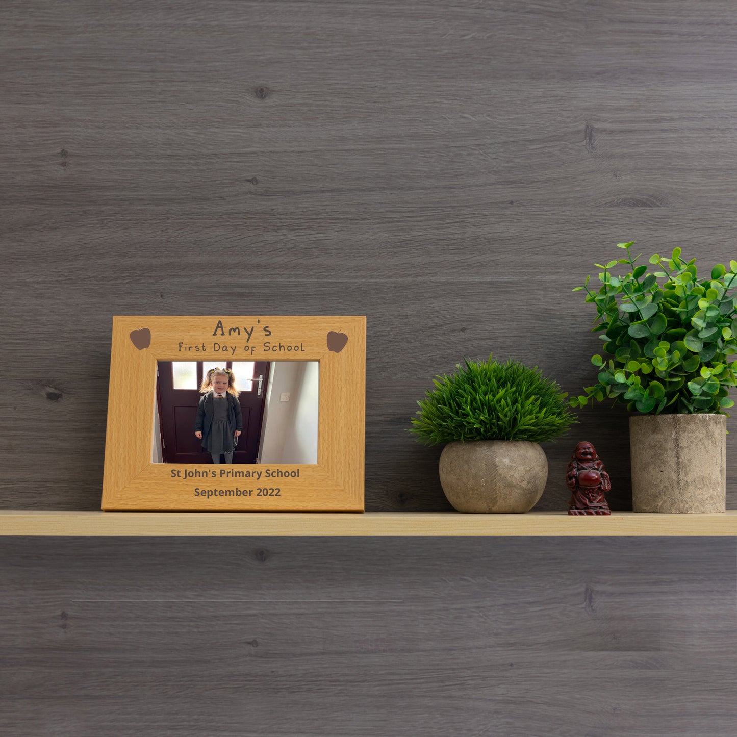 Personalised First Day at School Wooden Photo Frame - Always Looking Good -