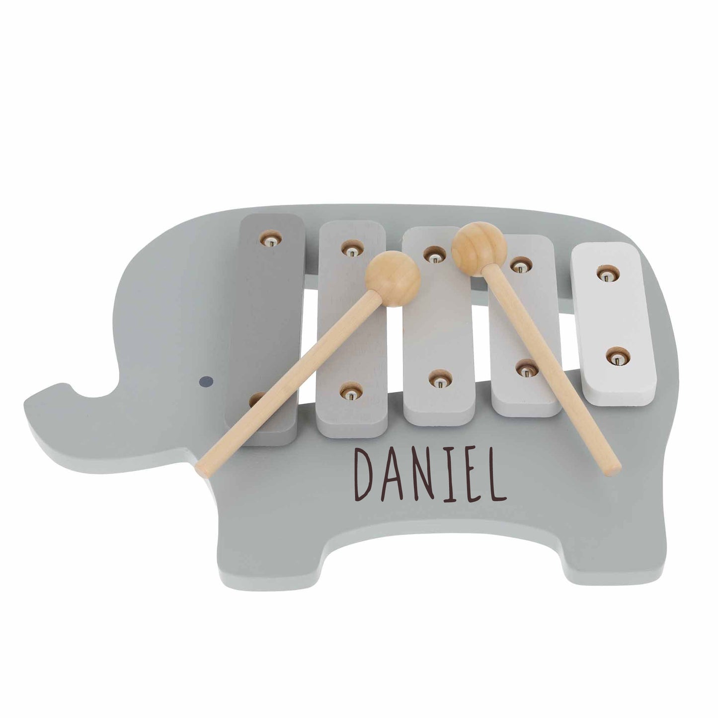 Personalised Engraved Wooden Elephant Xylophone Baby & Toddler Toy - Always Looking Good -