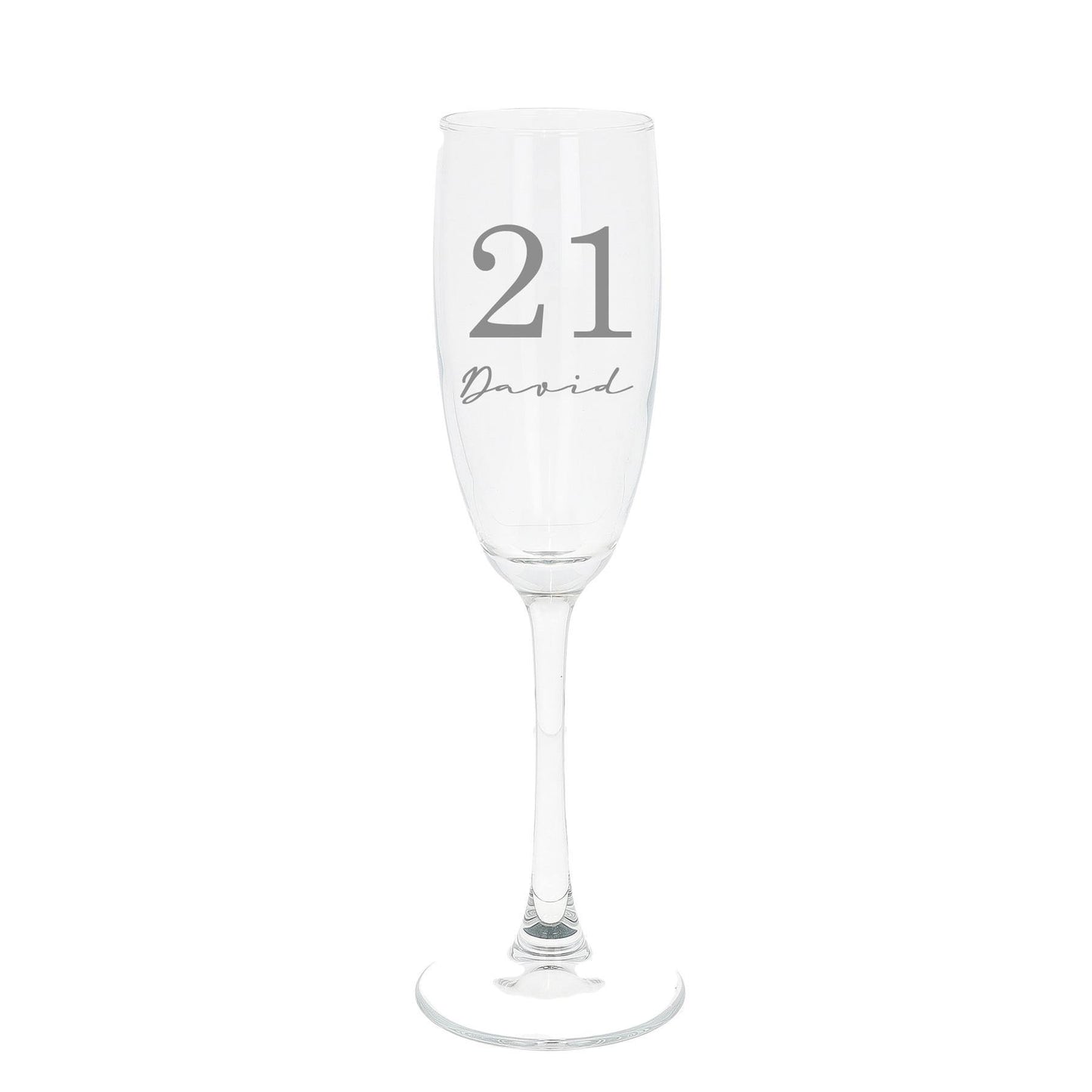 Personalised Engraved Big Birthday Champagne Flute Filled Occasion Glass - Always Looking Good - Empty Glass