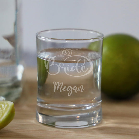 Personalised Engraved Bride & Groom Shot Glass Set - Always Looking Good -