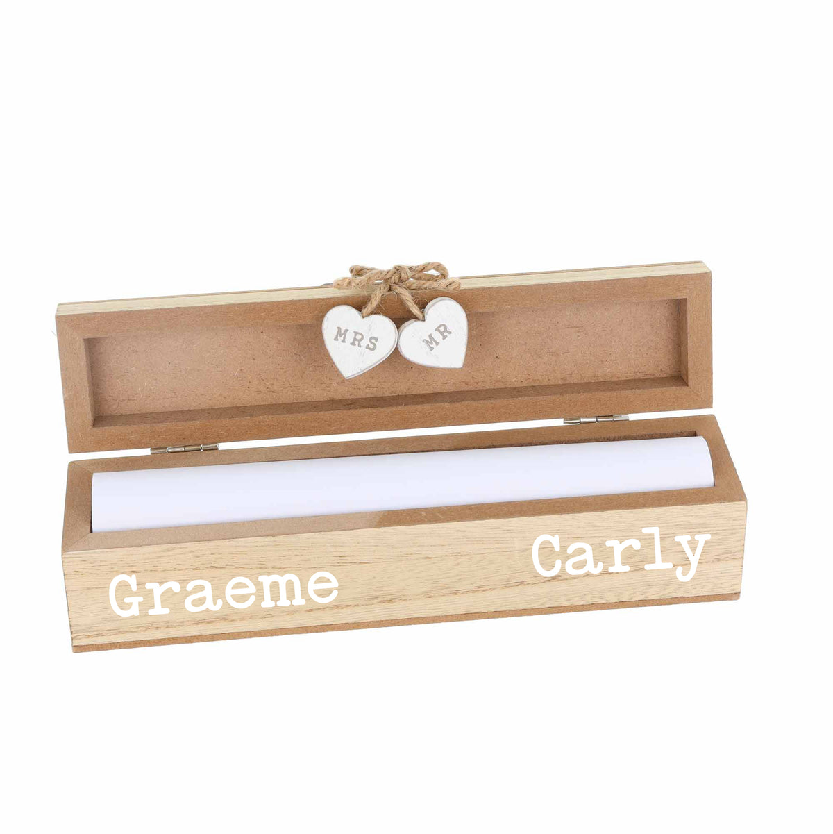 Personalised Wedding Certificate Box – Keepsake Gift - Always Looking Good -