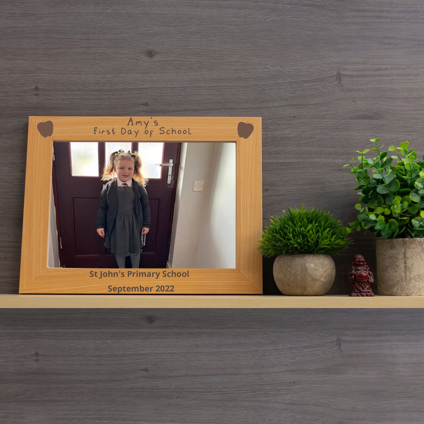 Personalised First Day at School Wooden Photo Frame - Always Looking Good -