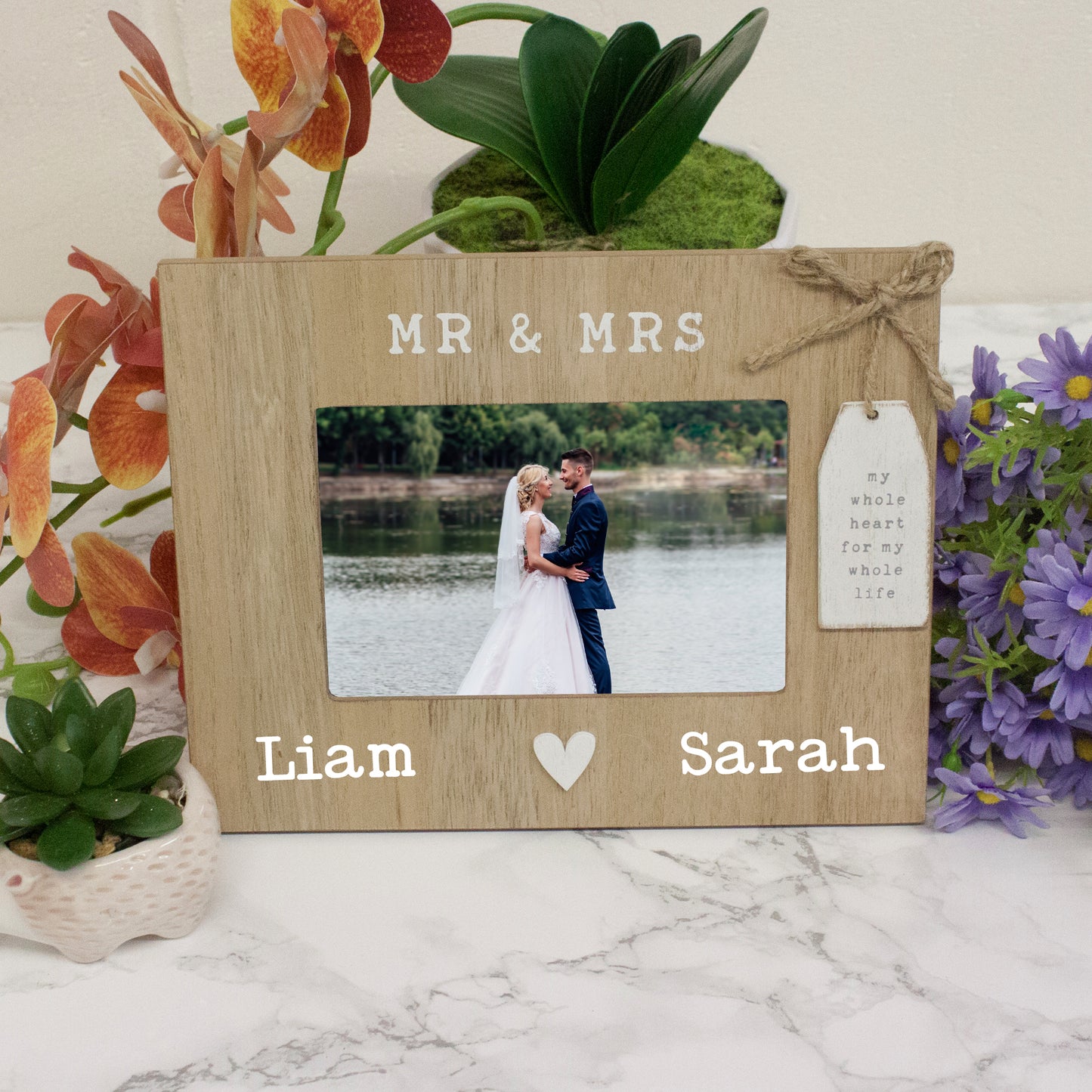Personalised Mr & Mrs Wedding Photo Frame - Always Looking Good -