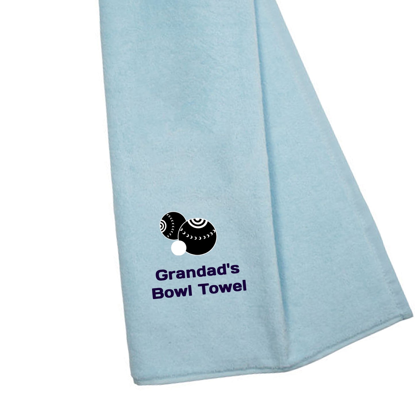 Personalised Tri Fold Lawn Bowl Towel with Name - Always Looking Good -