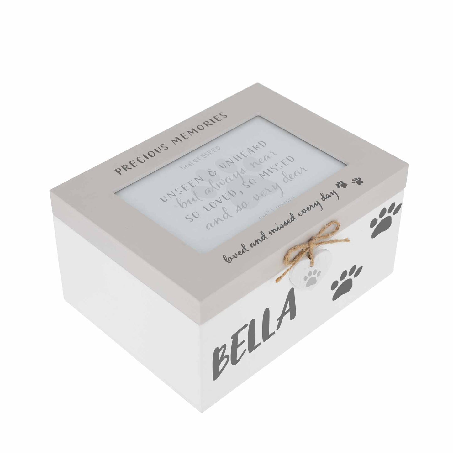 Personalised Pet Photo Memorial Wooden Keepsake Box for Cats Dogs & Pets - Always Looking Good -