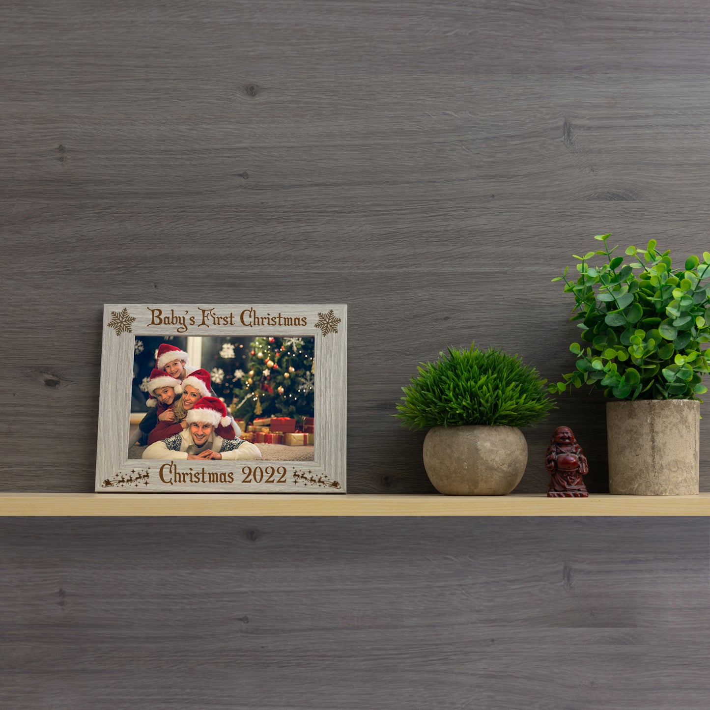 Personalised Engraved Family Christmas Photo Frame - Always Looking Good -
