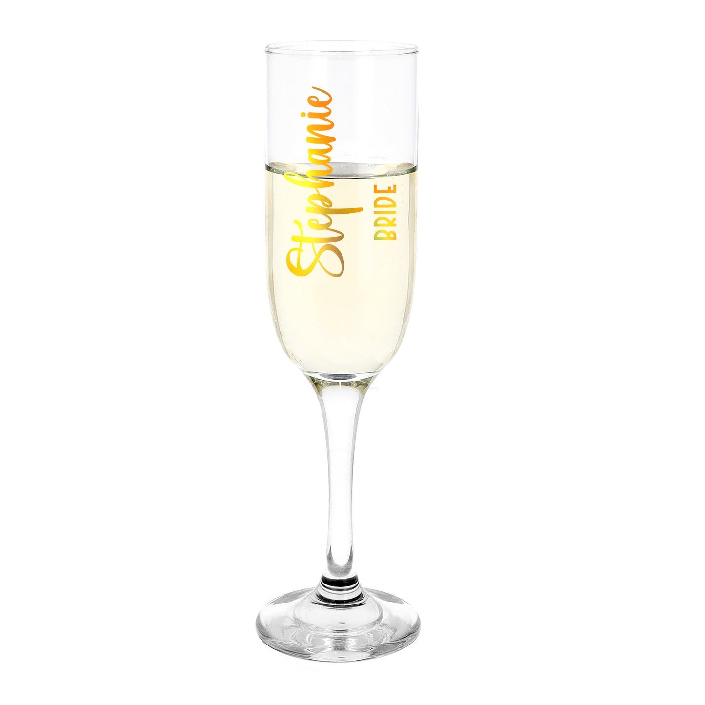 Personalised Wedding Party Champagne Flutes - Always Looking Good -