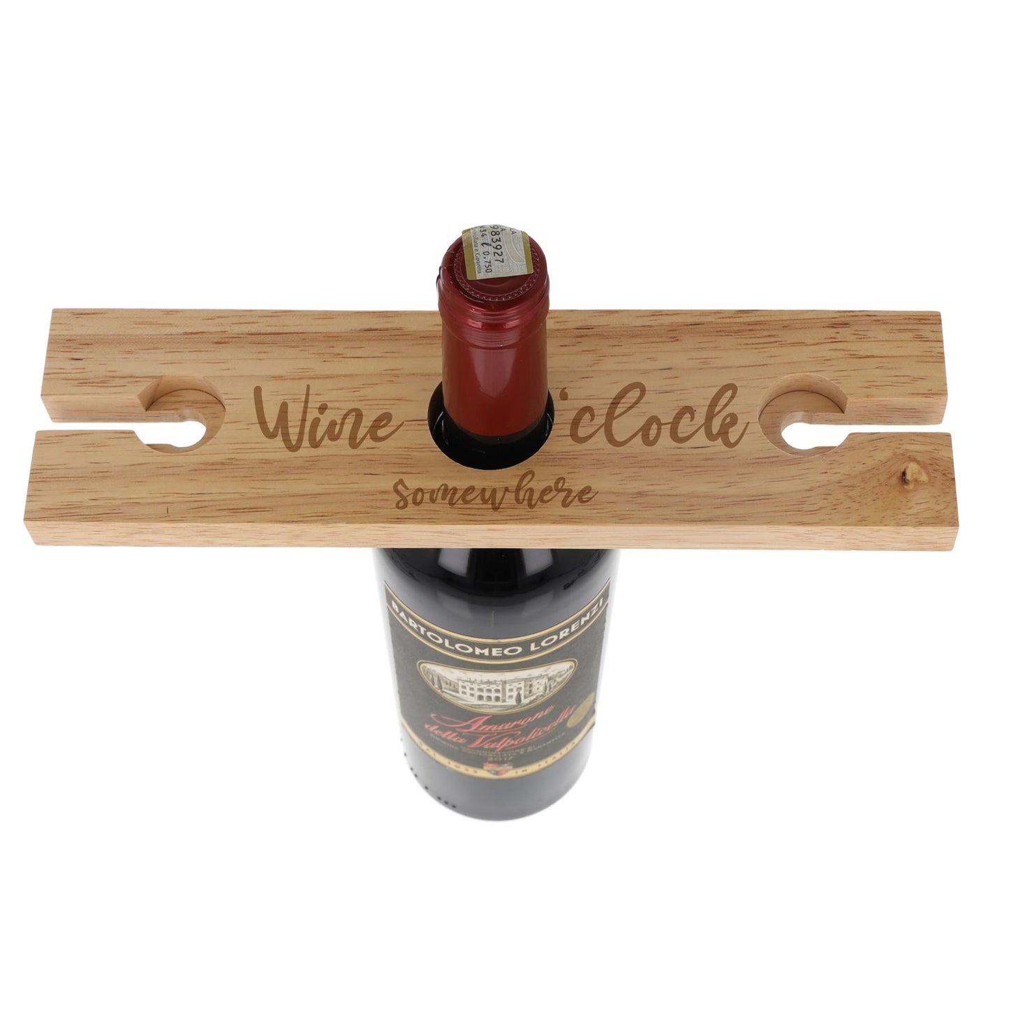 "Wine O'Clock" Engraved Wooden Wine Glass Butler Caddy – For 2/4 Glasses
- Always Looking Good -