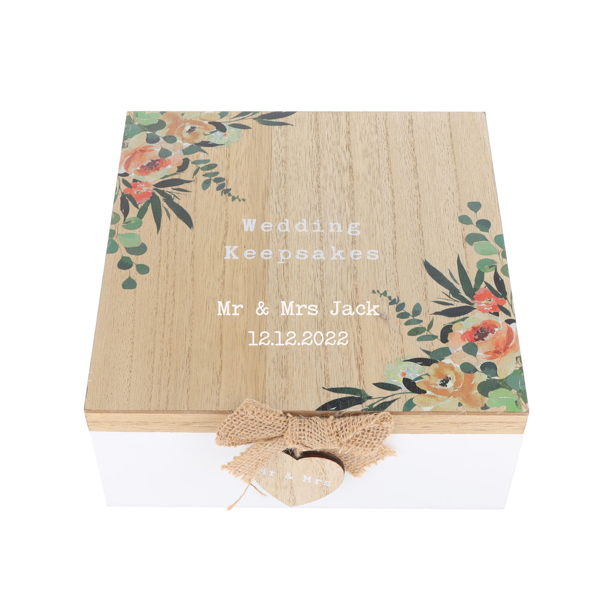 Personalised Wedding Memory Box - Wooden Keepsake - Always Looking Good -