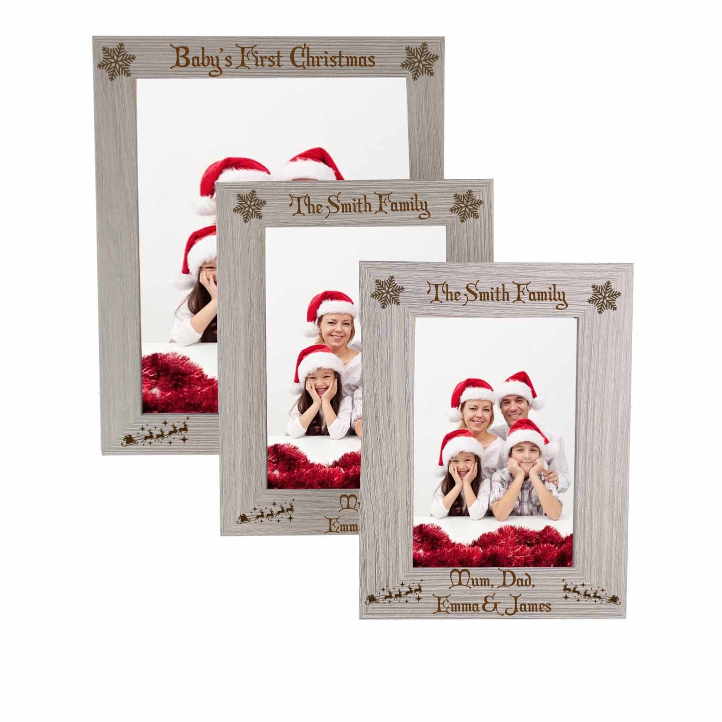 Personalised Engraved Family Christmas Photo Frame - Always Looking Good -