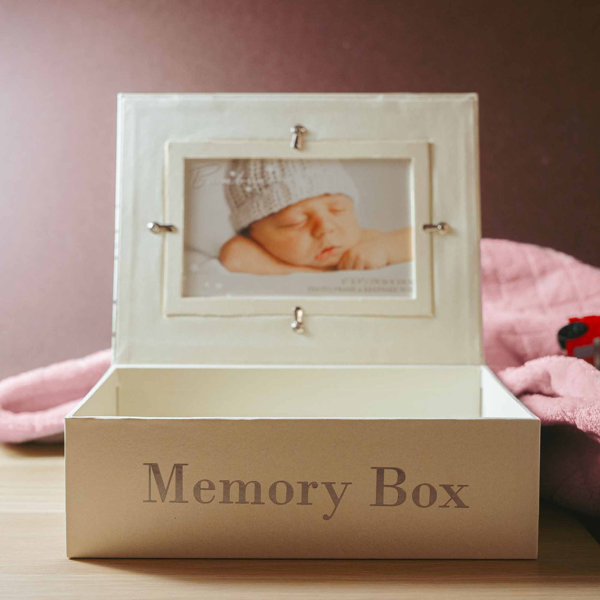 Personalised Christmas Keepsake Memory Baby Box and Photo Frame - Always Looking Good -