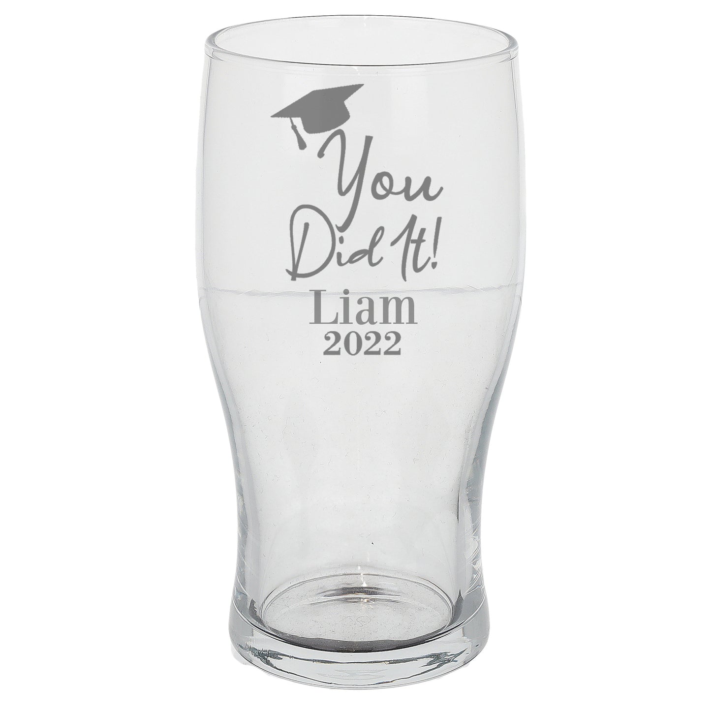 Personalised Engraved Graduation Pint Glass - Always Looking Good -