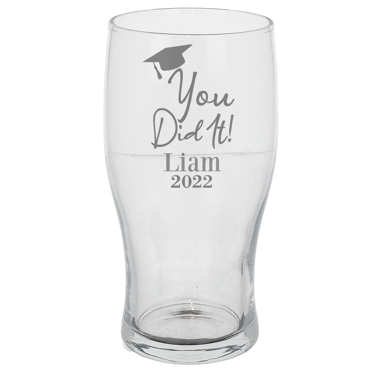 Personalised Engraved Graduation Pint Glass - Always Looking Good -