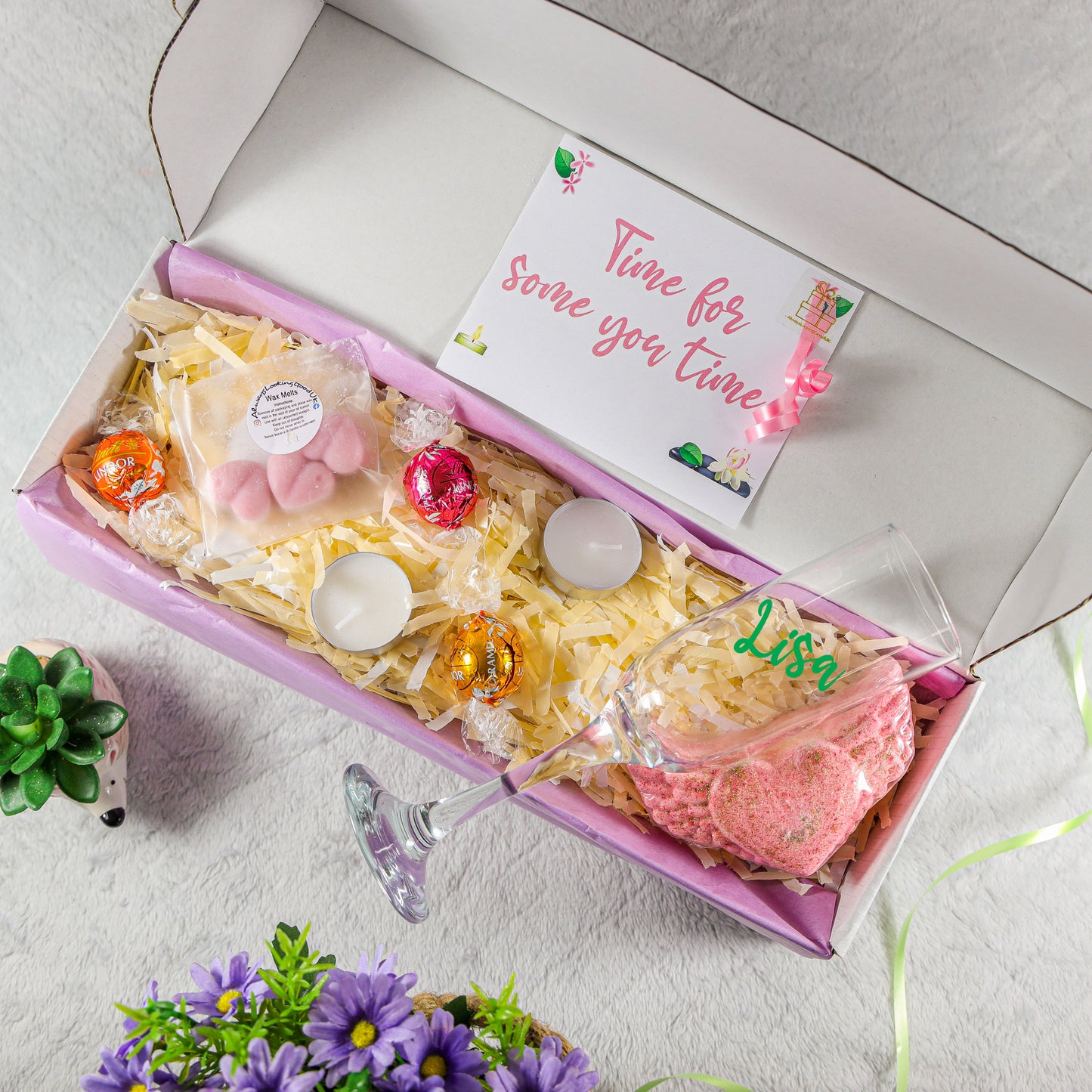 Prosecco Gift Set - Personalised Prosecco Glass with Spa Pamper
- Always Looking Good -
