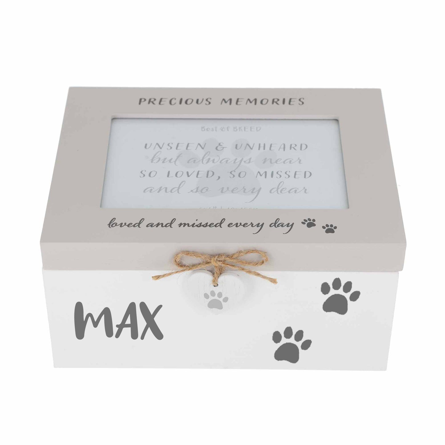 Personalised Pet Photo Memorial Wooden Keepsake Box for Cats Dogs & Pets - Always Looking Good -