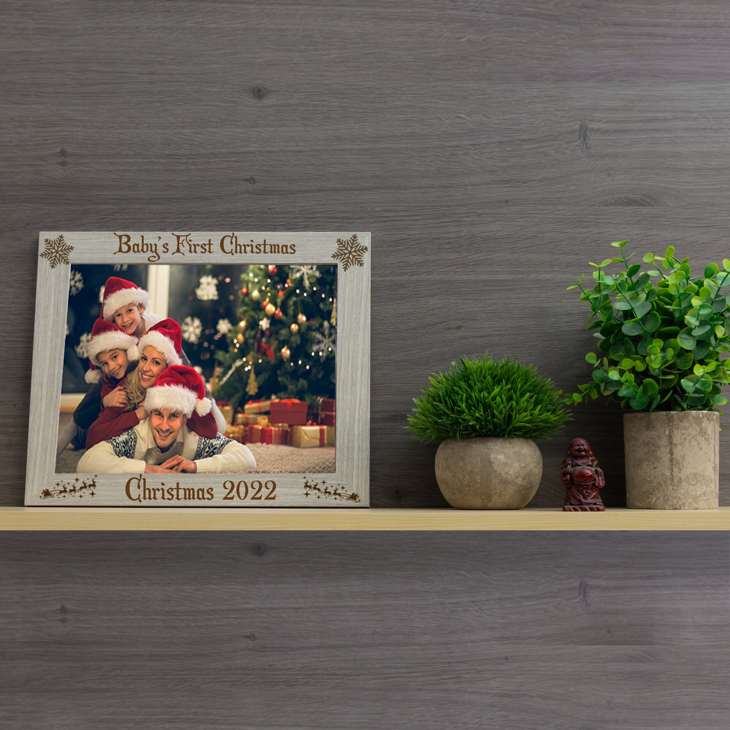 Personalised Engraved Family Christmas Photo Frame - Always Looking Good -