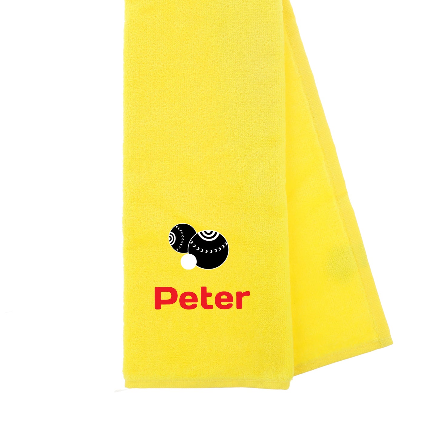Personalised Tri Fold Lawn Bowl Towel with Name - Always Looking Good -