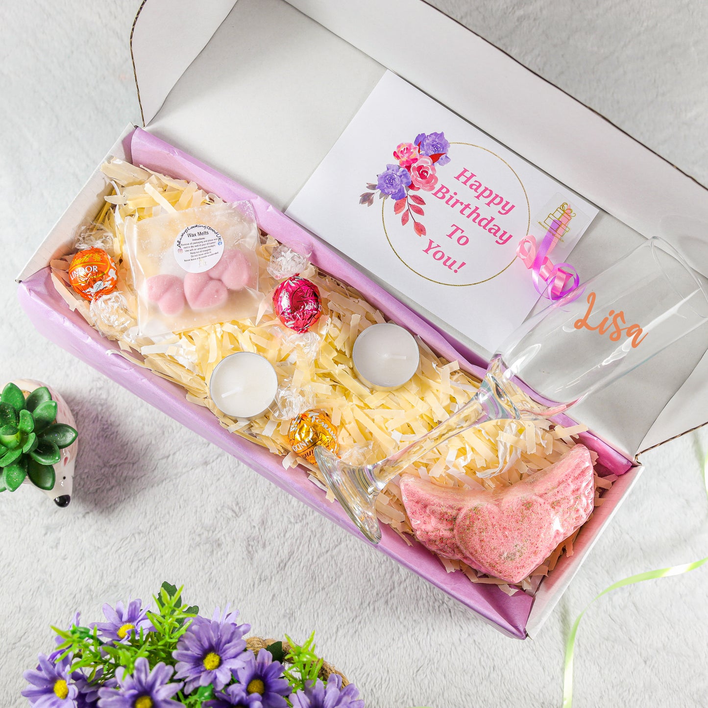 Prosecco Gift Set - Personalised Prosecco Glass with Spa Pamper
- Always Looking Good -