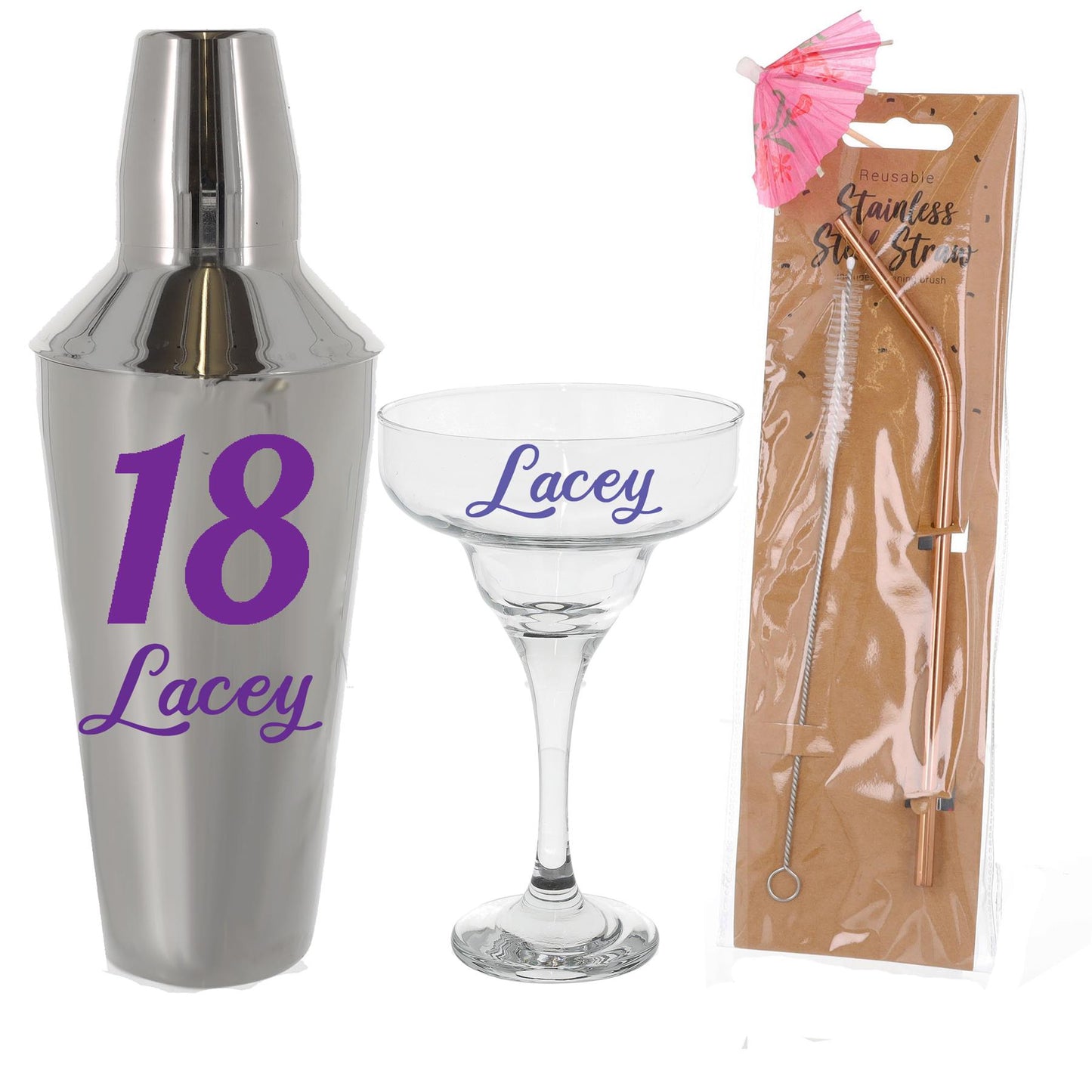 Personalised 18th Birthday Margarita Cocktail Shaker Set - Always Looking Good -