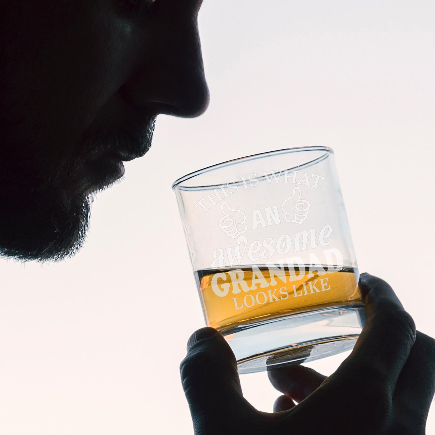 "This Is What An Awesome Person Looks Like" Novelty Engraved Whisky Glass - Always Looking Good -