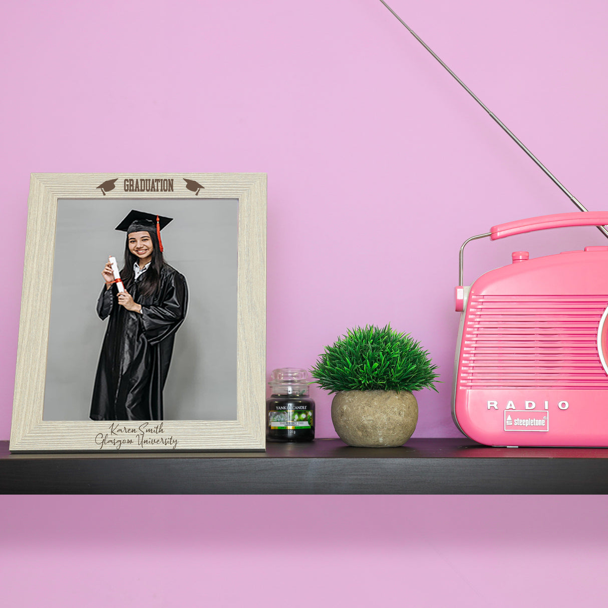 Personalised Graduation Wooden Photo Frame - Always Looking Good -