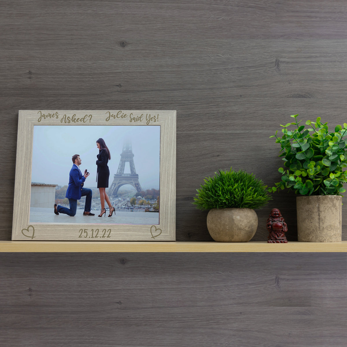 Personalised Engraved Engagement Photo Frame - Always Looking Good -