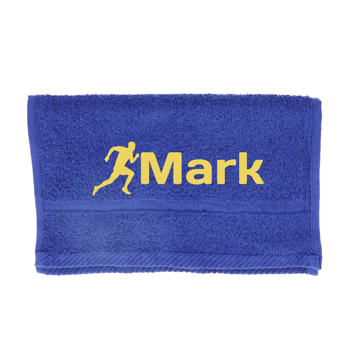 Personalised Embroidered Gym Sweat Sports Towel - Always Looking Good - Royal Blue
