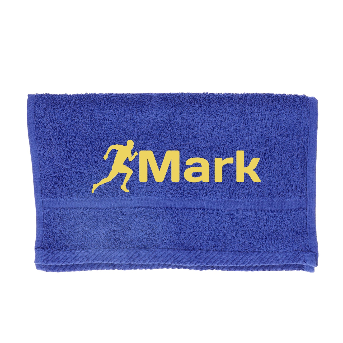 Personalised Embroidered Gym Sweat Sports Towel - Always Looking Good - Royal Blue