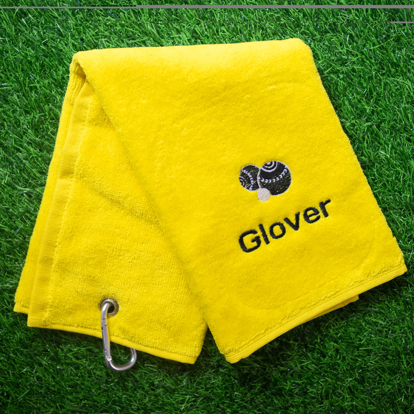 Personalised Tri Fold Lawn Bowl Towel with Name - Always Looking Good -
